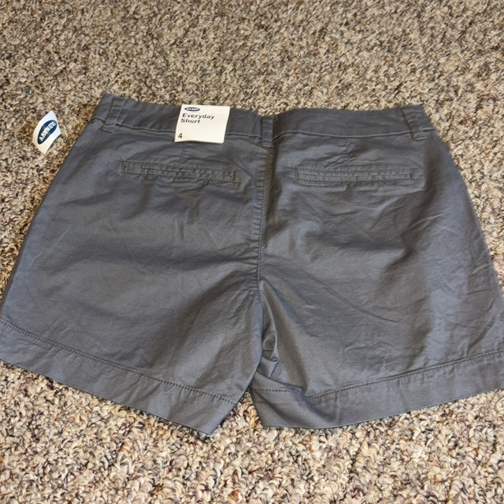Bundle Old Navy Yellow/White Checkered Gingham New Gray Shorts Size 4 - Picture 8 of 8